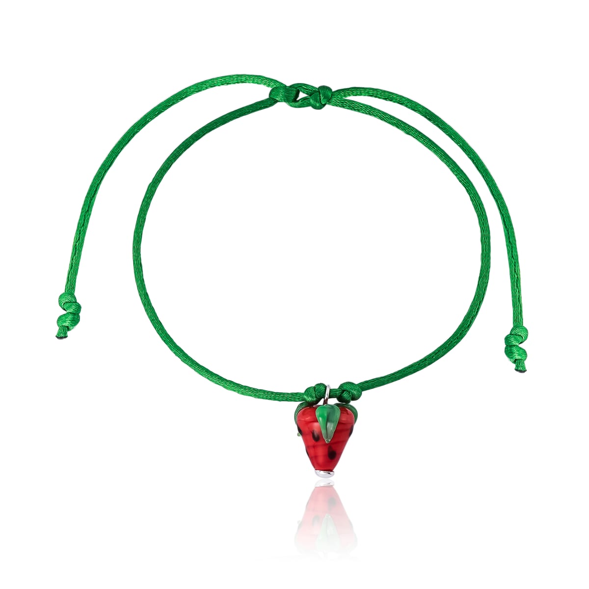 Pulseira Cordão Morango
