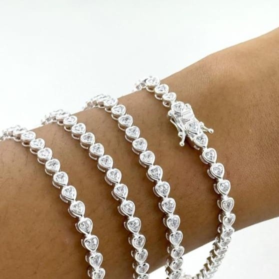 Pulseira Riviera Coração Ponto de Luz