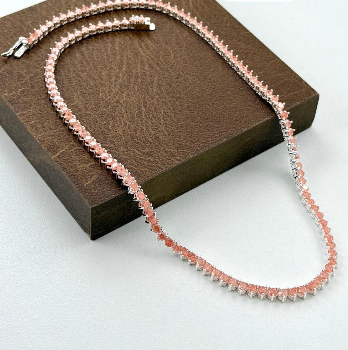 Pulseira Riviera Rosa Cravejada